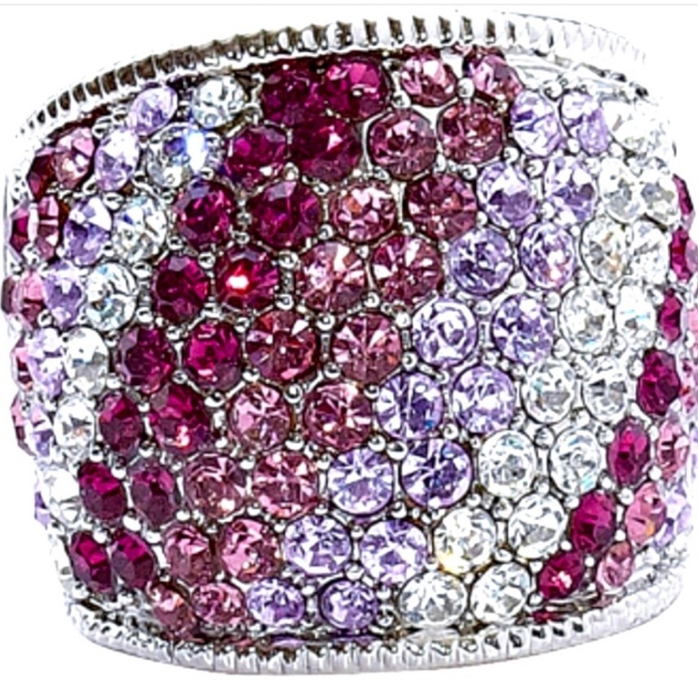 Park Lane Size 10 Wisteria Ring Ombre Purples Sparkly Statement 🆕